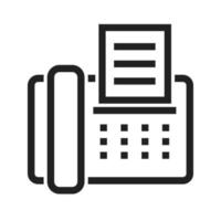 Fax Machine Line Icon vector