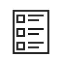 Quiz Line Icon vector