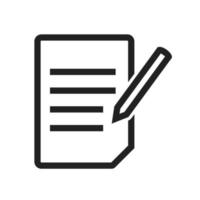 Assignment Line Icon vector