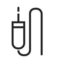 Sound Cable Line Icon vector