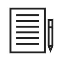 Notes Line Icon vector