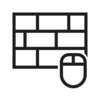 Wireless input device Line Icon vector