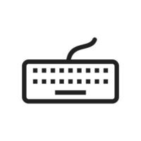 Keyboard Line Icon vector