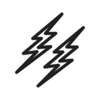 Lightening II Line Icon vector