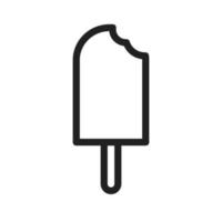 Ice lolly Line Icon vector