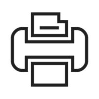 Printer Line Icon vector