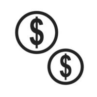 Currencies Line Icon vector