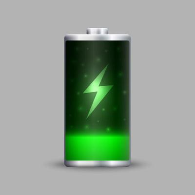 Full energy battery charge.