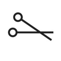 Scissors Line Icon vector