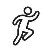 Running Person Line Icon vector