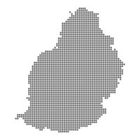 Map with dot vector