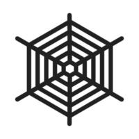 Spiderweb Line Icon vector