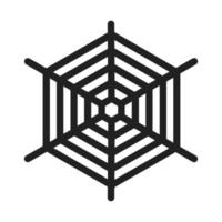 Spiderweb Line Icon vector