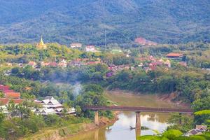 Panorama of the landscape Mekong river and Luang Prabang Laos. photo