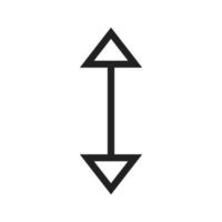 Up-Down II Line Icon vector