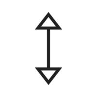 Up-Down II Line Icon vector