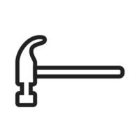 Hammer Line Icon vector