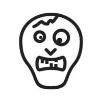 Zombie Line Icon vector