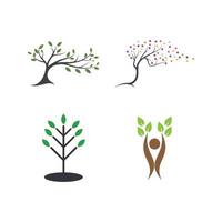 árbol ecología logo vector