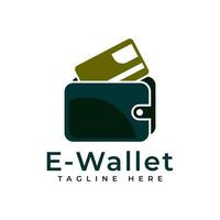 Wallet logo design vector