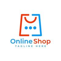 Shopping logo icon design vector