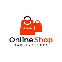 Shopping logo icon design vector