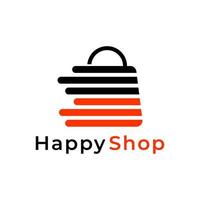 Shopping store logo design vector