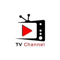 TV channel logo design template vector