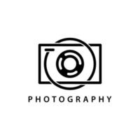 Photography logo design template vector