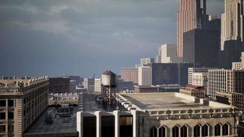 art deco stone buildings in the city of chicago video