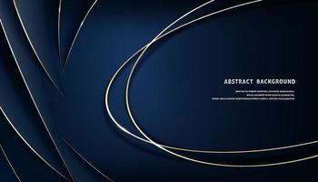 Abstract template dark luxury premium background with luxury triangles pattern and gold lighting lines. vector