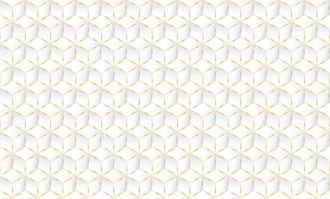 Abstract white geometric 3d cubes background pattern. Vector for presentation design. Suit for business, corporate, institution, party, festive. Vector illustration