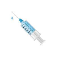 Syringe with covid vaccine vector