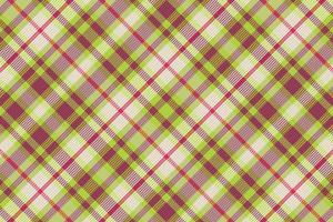 Tartan plaid pattern with texture and summer color. vector