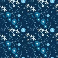 Floral pattern in seamless style. vector