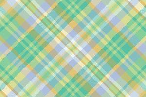 Tartan plaid pattern with texture and summer color. vector