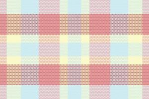 Tartan plaid pattern with texture and summer color. vector