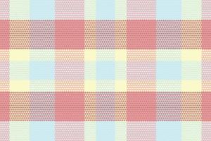 Tartan plaid pattern with texture and summer color. vector