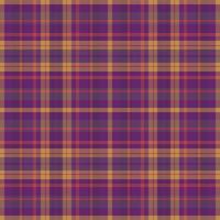 Tartan plaid pattern with texture and warm color. vector
