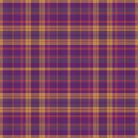 Tartan plaid pattern with texture and warm color. vector