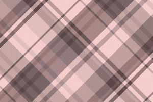 Tartan plaid pattern with texture and warm color. vector