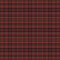 Tartan plaid pattern with texture and warm color. vector