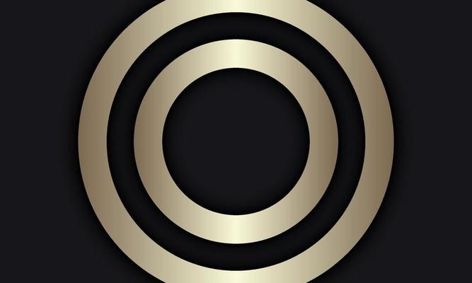 Luxury gold circle background.