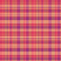 Tartan plaid pattern with texture and warm color. vector