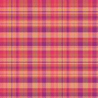 Tartan plaid pattern with texture and warm color. vector