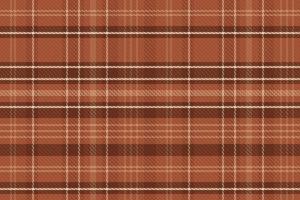 Tartan plaid pattern with texture and warm color. vector