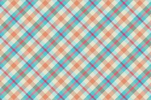 Tartan plaid pattern with texture and summer color. vector
