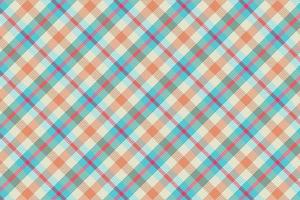 Tartan plaid pattern with texture and summer color. vector