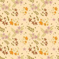 Floral pattern in seamless style. vector