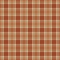 Tartan plaid pattern with texture and warm color. vector